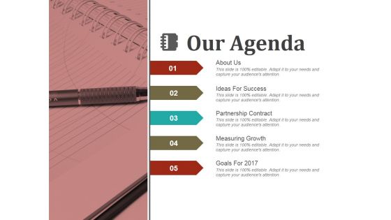 Our Agenda Ppt PowerPoint Presentation Infographics