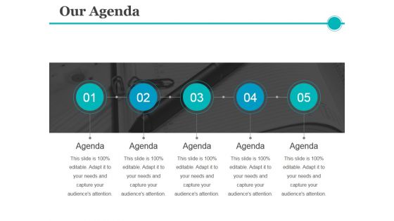 Our Agenda Ppt PowerPoint Presentation Model Guidelines