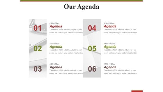 Our Agenda Ppt PowerPoint Presentation Outline Slide Portrait Our Agenda Ppt PowerPoint Presentation Outline Slide Portrait