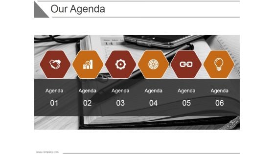 Our Agenda Ppt PowerPoint Presentation Slide Download