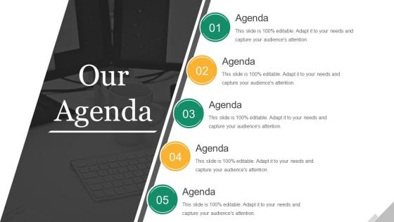 Our Agenda Ppt PowerPoint Presentation Styles Slides