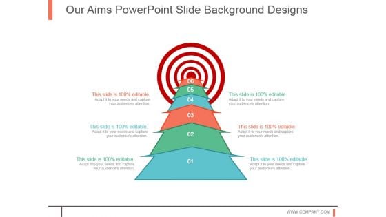 Our Aims Powerpoint Slide Background Designs