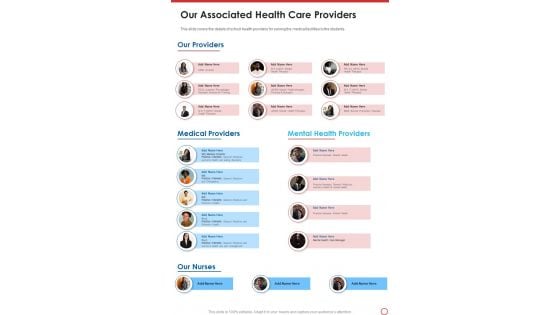 Our Associated Health Care Providers One Pager Documents Our Associated Health Care Providers One Pager Documents
