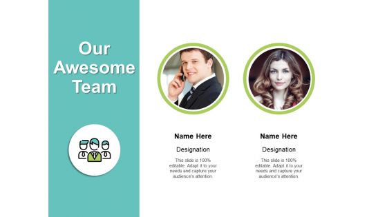 Our Awesome Team Introduction Ppt PowerPoint Presentation File Mockup