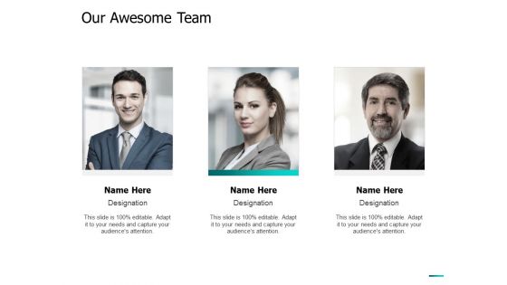 Our Awesome Team Ppt PowerPoint Presentation Model Picture