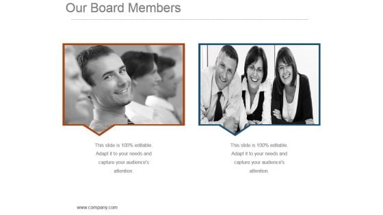 Our Board Members Powerpoint Presentation Templates