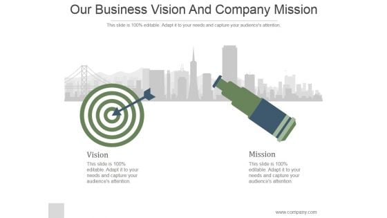 Our Business Vision And Company Mission Ppt PowerPoint Presentation Deck