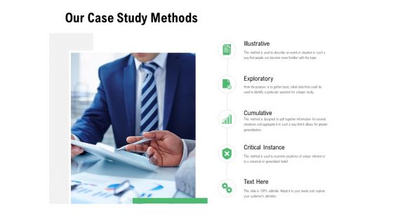 Our Case Study Methods Illustrative Ppt PowerPoint Presentation Model Skills