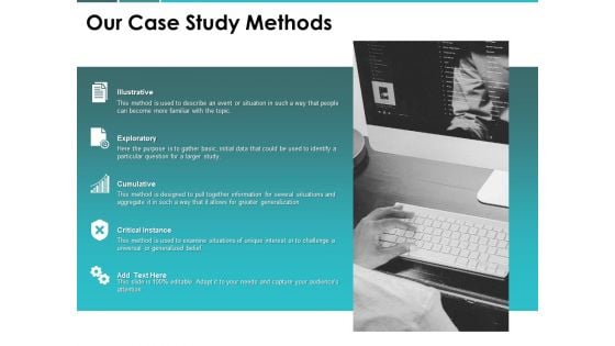 Our Case Study Methods Ppt PowerPoint Presentation Summary Template