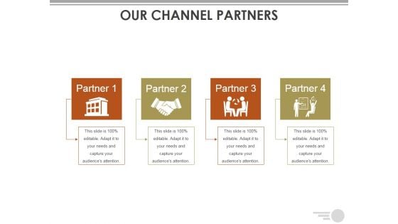 Our Channel Partners Ppt PowerPoint Presentation Inspiration Aids Our Channel Partners Ppt PowerPoint Presentation Inspiration Aids