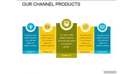 Our Channel Products Ppt PowerPoint Presentation Infographic Template Templates Our Channel Products Ppt PowerPoint Presentation Infographic Template Templates