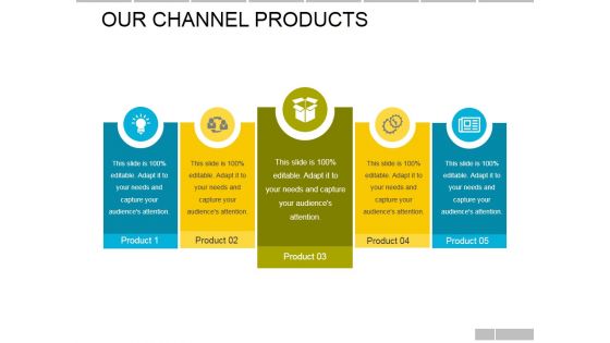 Our Channel Products Ppt PowerPoint Presentation Infographic Template Templates