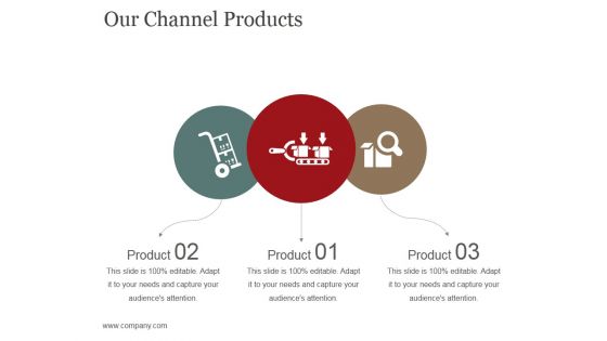 Our Channel Products Template 2 Ppt PowerPoint Presentation Layout