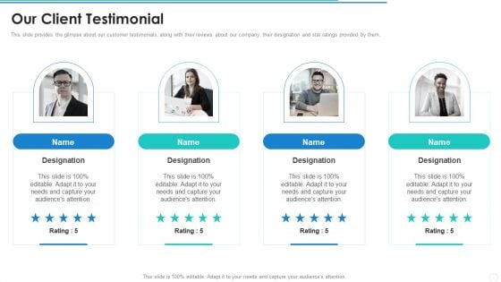 Our Client Testimonial Firm Pitch Deck Introduction PDF Our Client Testimonial Firm Pitch Deck Introduction PDF