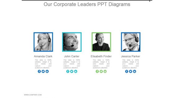 Our Corporate Leaders Ppt Diagrams