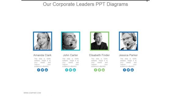 Our Corporate Leaders Ppt Diagrams Our Corporate Leaders Ppt Diagrams