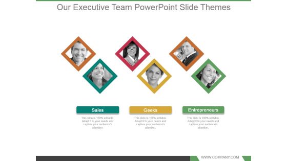 Our Executive Team Powerpoint Slide Themes