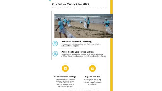 Our Future Outlook For 2022 One Pager Documents Our Future Outlook For 2022 One Pager Documents