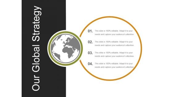 Our Global Strategy Ppt PowerPoint Presentation Slides Example Our Global Strategy Ppt PowerPoint Presentation Slides Example