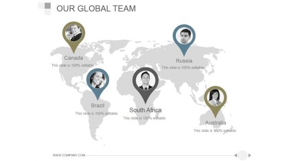 Our Global Team Ppt PowerPoint Presentation Model