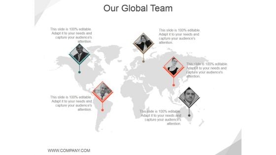 Our Global Team Ppt PowerPoint Presentation Slides Graphics Pictures