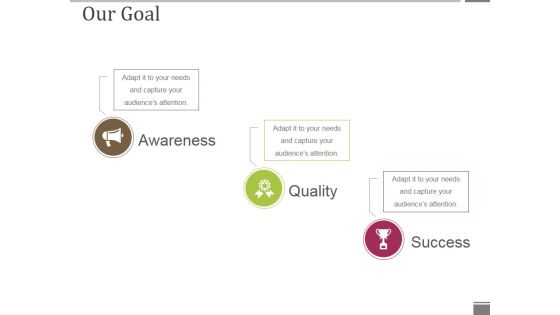 Our Goal Ppt PowerPoint Presentation Styles Graphics Tutorials