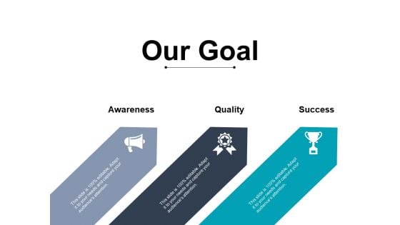 Our Goal Quality Ppt PowerPoint Presentation Visual Aids Show