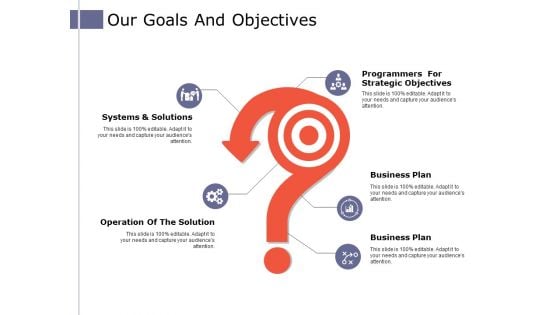 Our Goals And Objectives Ppt PowerPoint Presentation Ideas Smartart