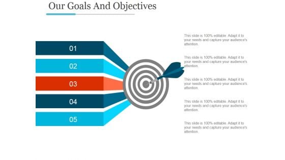 Our Goals And Objectives Ppt PowerPoint Presentation Summary