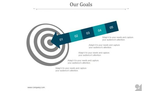 Our Goals Ppt PowerPoint Presentation Guide