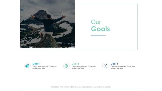 Our Goals Target Arrow Ppt PowerPoint Presentation Slides Grid