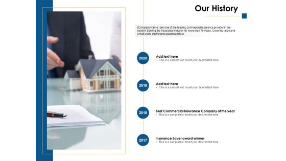 Our History 2017 To 2020 Ppt PowerPoint Presentation Infographic Template Ideas