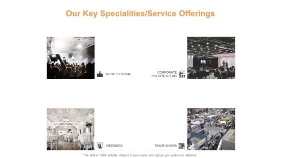 Our Key Specialities Service Offerings Ppt PowerPoint Presentation Show Structure