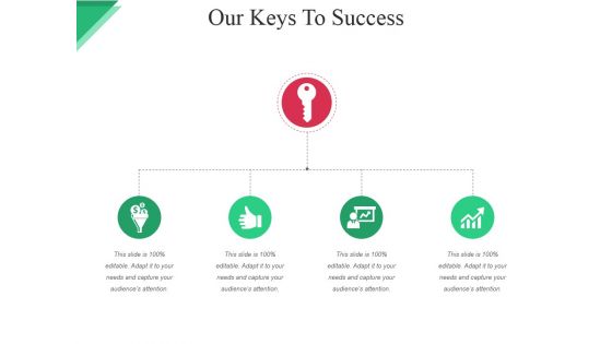 Our Keys To Success Template Ppt PowerPoint Presentation Guide