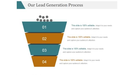 Our Lead Generation Process Ppt PowerPoint Presentation Shapes