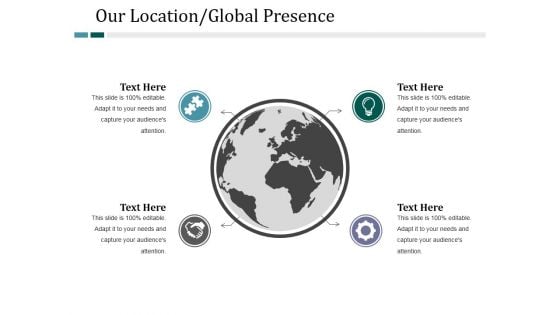 Our Location Global Presence Ppt PowerPoint Presentation Infographics Model