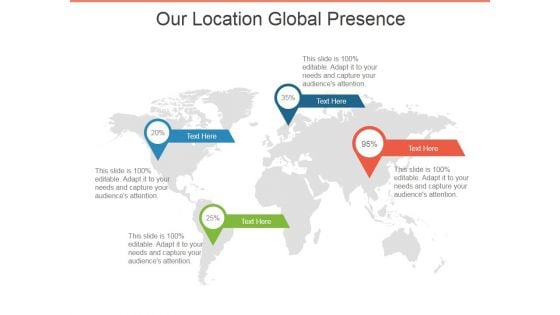 Our Location Global Presence Ppt PowerPoint Presentation Layouts Graphics Template