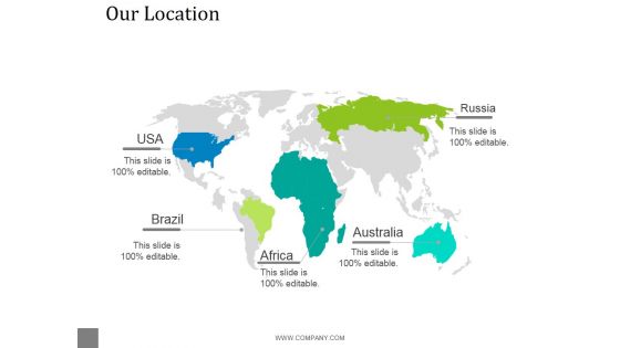 Our Location Ppt PowerPoint Presentation Professional