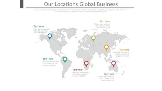 Our Locations Global Business Ppt Slides