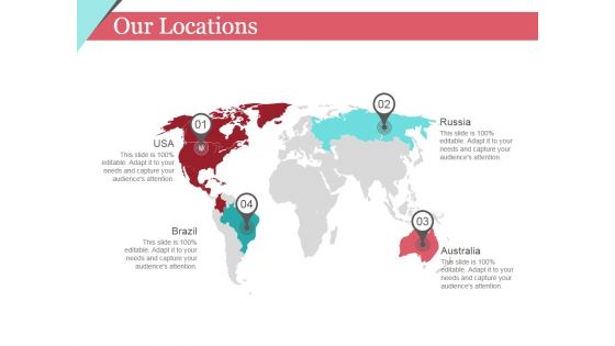 Our Locations Ppt PowerPoint Presentation Model Summary