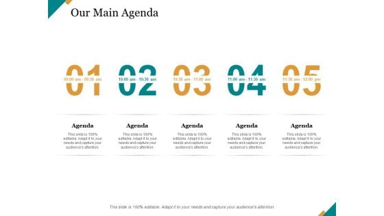 Our Main Agenda Ppt PowerPoint Presentation Outline Display Our Main Agenda Ppt PowerPoint Presentation Outline Display