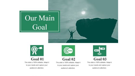 Our Main Goal Ppt PowerPoint Presentation File Display