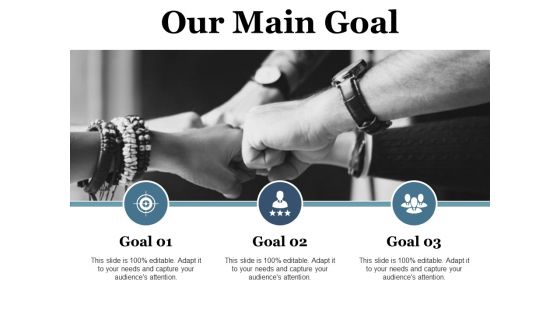 Our Main Goal Ppt PowerPoint Presentation Ideas Example Topics