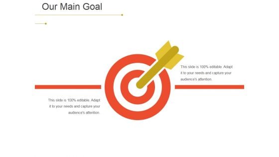 Our Main Goal Ppt PowerPoint Presentation Ideas Skills