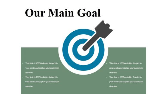 Our Main Goal Ppt PowerPoint Presentation Layouts Gallery