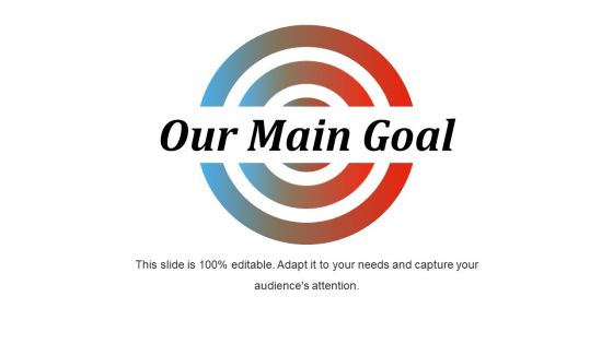 Our Main Goal Ppt PowerPoint Presentation Model Slideshow