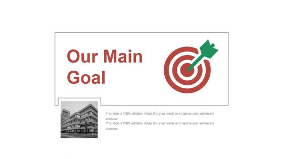 Our Main Goal Ppt PowerPoint Presentation Outline Summary