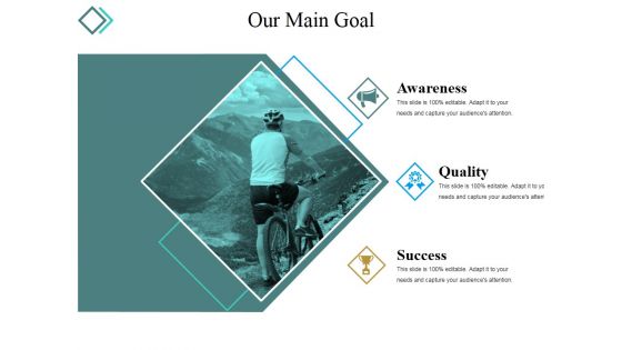 Our Main Goal Ppt PowerPoint Presentation Slides Brochure