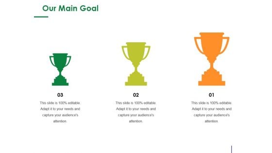 Our Main Goal Ppt PowerPoint Presentation Slides Graphics Tutorials