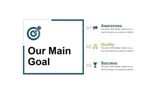 Our Main Goal Ppt PowerPoint Presentation Styles Shapes